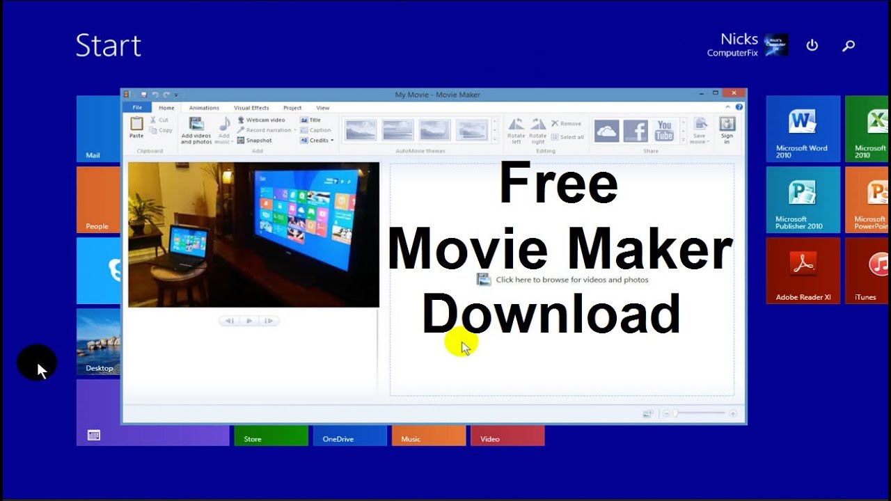 windows movie maker app free
